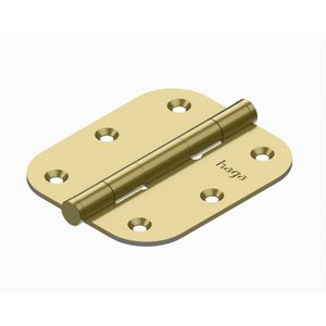 Kit 3 Dobradiças Haga 3x2½ Pino Chato sem Anel - 2548