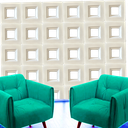 Ver imagem 3 de Fôrma 3d Cobogó Quadrado Dupla Face 19x19cm Abs 2mm Elemento Vazado In558