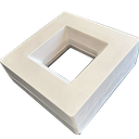 Ver imagem 1 de Fôrma 3d Cobogó Quadrado Dupla Face 19x19cm Abs 2mm Elemento Vazado In558