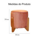 Ver imagem 5 de Poltrona Balanço c/ Puff Melinda Veludo Terracota