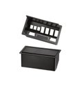Ver imagem 6 de Mesa de Reunião Bipartida 300x90cm em MDF Nogal/Preto Corporate