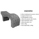 Ver imagem 5 de Maca Estética Estofada Reclinável Ergonômica Spa Veludo Yara Cor:cinza
