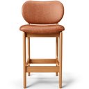 Ver imagem 5 de Banqueta Baixa Bar Cozinha Sala Jantar Fixa Betta L02 Imbuia Couríssimo Camel - Lyam Decor Banqueta