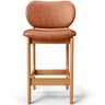 Banqueta Baixa Bar Cozinha Sala Jantar Fixa Betta L02 Imbuia Couríssimo Camel - Lyam Decor Banqueta - 5
