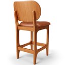 Ver imagem 7 de Banqueta Baixa Bar Cozinha Sala Jantar Fixa Betta L02 Imbuia Couríssimo Camel - Lyam Decor Banqueta