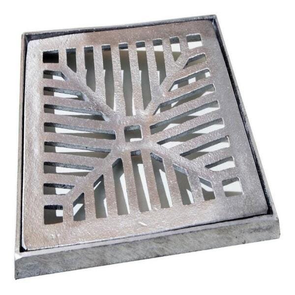 Ralo Linear Tipo Grelha Alumínio Fundido 30X30 - 1