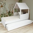 Ver imagem 1 de Bicama Casinha com Telhado Mdf Branco Mobilistore