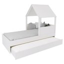 Ver imagem 6 de Bicama Casinha com Telhado Mdf Branco Mobilistore