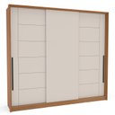 Ver imagem 4 de Guarda Roupa Casal 220cm com 3 Portas de Correr e 4 Gavetas 240846 Lisboa Politorno Móveis