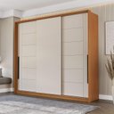 Ver imagem 1 de Guarda Roupa Casal 220cm com 3 Portas de Correr e 4 Gavetas 240846 Lisboa Politorno Móveis