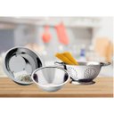 Ver imagem 2 de Conjunto Aço Inox 3 Peças Escorredor Arroz Macarrão E Bowl