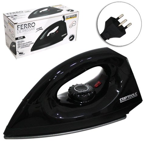 Ferro de Passar a Seco Soft 127v - Preta