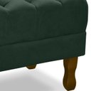 Ver imagem 5 de Puff Puf Retro Capitone 52x44cm Suede Verde MPassos