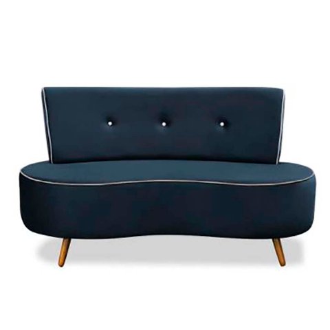 Sofá Doha 135cm - Azul Petróleo