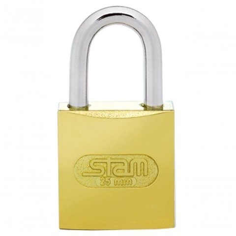 Cadeado Latonado 25mm - Stam