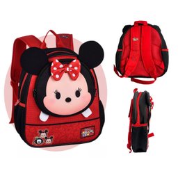 Mochila Infantil Minnie Escolar Passeio para Costas Diversão - 8