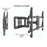Suporte Triarticulado Com Inclinação Tv 43 a 86 Multivisão - 6