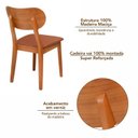 Ver imagem 5 de Kit 6 Cadeiras Madeira Maciça Multilaminada e Estofada Letícia Espresso Móveis