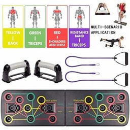 Plataforma de exercicios multifuncional com elastico academia em casa musculação Flexão prancha - 1 Plataforma de exercicios multifuncional com elastico academia em casa musculação Flexão prancha - 1