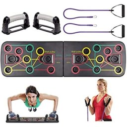 Plataforma de exercicios multifuncional com elastico academia em casa musculação Flexão prancha - 2 Plataforma de exercicios multifuncional com elastico academia em casa musculação Flexão prancha - 2