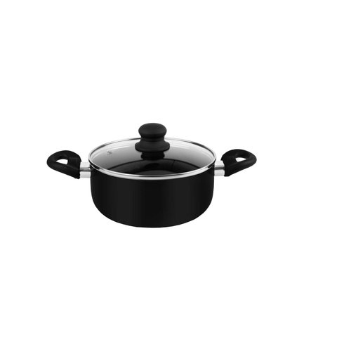 Panela caçarola indução Revestimento cerâmico 24cm Relobraz - Preto