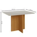 Ver imagem 3 de Sala de Jantar Helo 120x90 com Vidro 4l Cadeiras Jade Poliman Móveis
