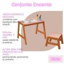 Ver imagem 6 de Mesa Infantil com Banquinho Madeira Rosa Quarto Menina Estudo Brinquedo