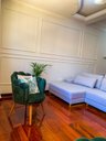 Ver imagem 6 de Namoradeira Pétalas Sued Premium Verde Musgo - 1,20m Sua Casa Decor Pés Madeira Claro