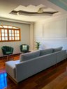 Ver mais imagens de Namoradeira Pétalas Sued Premium Verde Musgo - 1,20m Sua Casa Decor Pés Madeira Claro