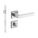 Ver imagem 1 de Fechadura Hato 2 Quadrada Banheiro Inox Polido C.Arr