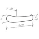 Ver imagem 2 de Fechadura Duna 1 Redonda Interna Cromada C.arr
