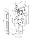 Ver imagem 3 de Fechadura Duna 1 Redonda Interna Cromada C.arr