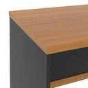 Ver imagem 4 de Mesa para Escritório com Tampo 25mm Verbena - Preto e Naturale