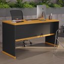 Ver imagem 2 de Mesa para Escritório com Tampo 25mm Verbena - Preto e Naturale