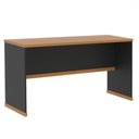 Ver imagem 1 de Mesa para Escritório com Tampo 25mm Verbena - Preto e Naturale