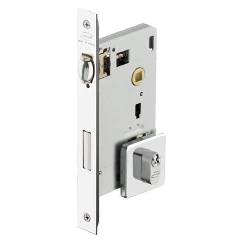 Fechadura Rolete 1710 Quadrada Externa Cromada