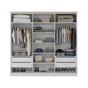 Ver imagem 4 de Guarda-Roupa Casal 100% MDF 6 Portas Brescia Branco