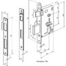 Fechadura Hato 2 Quadrada Externa Inox Polido C.Reto - 3