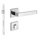 Ver imagem 1 de Fechadura Hato 2 Quadrada Externa Inox Polido C.Reto