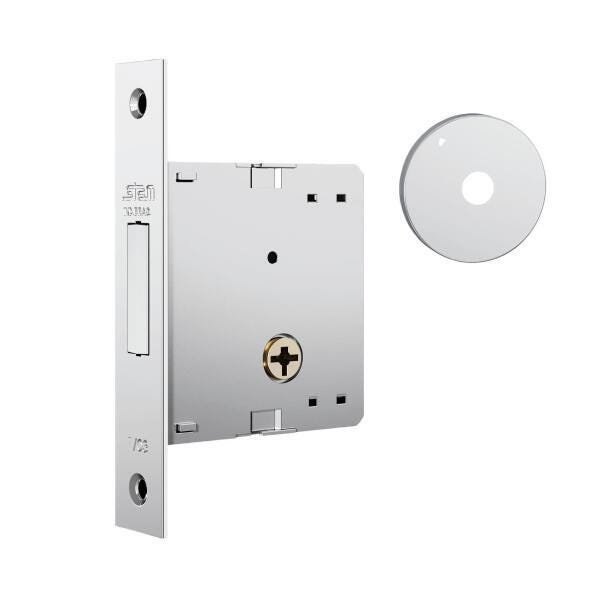 Fechadura Stam 1002 Roseta Inox Auxiliar