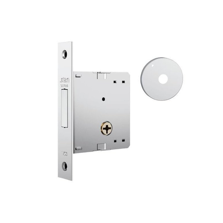 Fechadura Stam 1002 Roseta Inox Auxiliar