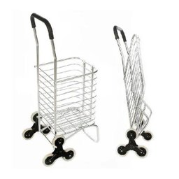 Carrinho Dobravel De Aluminio 6 Rodas Sobe Escada Compras - 1 Carrinho Dobravel De Aluminio 6 Rodas Sobe Escada Compras - 1