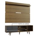 Ver imagem 5 de Rack Madesa Dubai e Painel para TV até 65 Polegadas com Pés Rustic/Preto 7K5Z Cor:Rustic/Preto/Rusti
