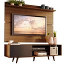 Ver imagem 2 de Rack Madesa Dubai e Painel para TV até 65 Polegadas com Pés Rustic/Preto 7K5Z Cor:Rustic/Preto/Rusti