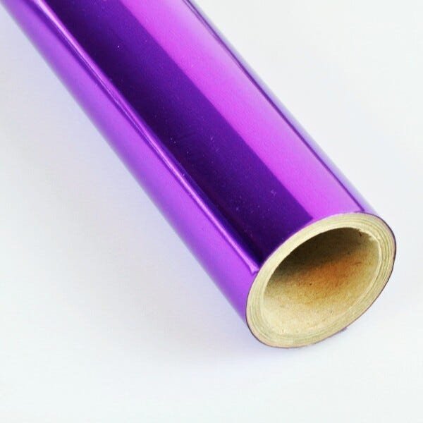 Vinil Violeta Metalico para Envelopamento - 60cm - 10 Metros - 1