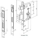 Ver imagem 2 de Fechadura Metro Light 55 Quadrada Externa Cromada C.Arr