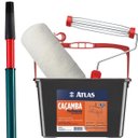 Ver imagem 1 de Rolo de Pele de Carneiro 23cm + Suporte Garfo 23cm + Bandeja Caçamba 10l + 1 Cabo 2m