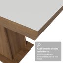 Ver imagem 5 de Mesa de Jantar 5364J32MO 6 Lugares Retangular MDF Rustic Branco Madesa 160cm