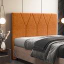 Ver imagem 2 de Cabeceira Cama Box Casal King 195 Cm Aurora W01 Couríssimo Canela - Lyam Decor