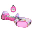 Ver imagem 1 de Barraca infantil 3 em 1 casinha princesa com tunel e cercadinho tenda cabaninha toca menina